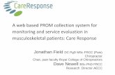 A PROM collection system for service evaluation in patients ......2.NEWELL D and BOLTON JE (2010) Responsiveness of the Bournemouth Questionnaire in determining minimal clinically