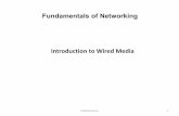 Fundamentals of Networking Introduction to Wired Media · high-frequency or broadband signal, as a high-frequency transmission line. Because the electromagnetic field carrying the