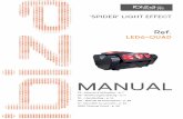 MANUAL - lotronic.net€¦ · Manual - LED6-QUAD 3 EN est authorized technical assistance center. Always use the same type of spare parts. • Don’t connect the device to a dimmer
