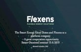 FLEXIBLE ENERGY SOLUTIONS - Smart Otaniemi · Åland Smart Energy Platform - roadmap Flexe-demo conceptualisation 2014 2016 2017 2017-2018 Designing a smart and flexible energy system