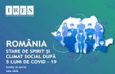 ROMÂNIA - media.hotnews.ro · ROMÂNIA - CLIMAT SOCIAL ȘI STARE DE SPIRIT DUPĂ 5 LUNI DE COVID –19 –Iulie 2020 Cât de îngrijorat/ă sunteți că s-ar putea ca un membru al