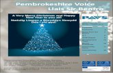 Pembrokeshire Voice Llais Sir · PDF file Funding Code of Practice; reviewing how support for volunteering should be delivered; and “re-energising” the Third Sector Partnership