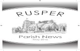 Parish News - rusper-pc.org.uk...MAY 2016 MAY 1st 11am FAMILY SERVICE WITH THE BROADWOOD MORRIS MEN Sunday 8th 11am Holy Communion Sunday 15th 11am Pentecost Holy Communion Sunday
