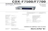 SONY CDX-F7500, CDX-F7700 - Service Manual. …mobiteh.com/downloads/car-audio/sony/sony_cdx-f... · *3 Available only when an optional Sony portable device is connected to AUX IN