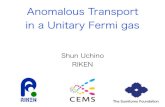 Anomalous Transport in a Unitary Fermi gaslambda.phys.tohoku.ac.jp/nstar/content/files/NSMAT... · Summary • Superﬂuid transport in a unitary Fermi gas Nonlinear current-bias