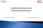 Establishing Research Mentoring Schemes · Establishing Research Mentoring Schemes This session will: o Outline the context for the introduction of research mentoring schemes at Sheffield
