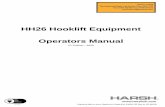 HH26 Hooklift Equipment Operators Manual · The Operators Manual is a very important element of the Hooklift Equipment and all responsible people ... unloads, transports and tips