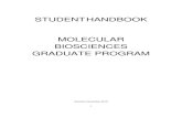 STUDENT HANDBOOK MOLECULAR BIOSCIENCES …...The A-State Graduate Bulletin, the A-State Student Handbook and other guidelines referenced herein are the primary sources of information