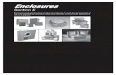 Enclosures...6" cover opening GUE 55/ 16" x 55/ 16" x 53/ 8" 35/ 6" cover opening GUB01 61/ 2" x 7" x 53/ 4" 53/ 8" cover opening GUB02 8" x 10" x 57/ 8" 7" cover opening GUB06 81