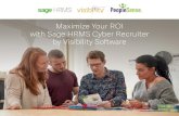 Maximize Your ROI with Sage HRMS Cyber Recruiterpeoplesense.net/.../04/Maximizing-ROI-CyberRecruiter-Sage-HRMS-eb… · with Sage HRMS Cyber Recruiter by Visibility Software . Items