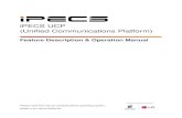 iPECS UCP (Unified Communications Platform) - Dynacom · iPECS UCP (Unified Communications Platform) Feature Description & Operation Manual . Please read this manual carefully before