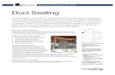 Duct Sealing 8.15.14 Edits - PES Energize · Basic Steps to Duct Sealing and duc Duct insulation requirements: • New ducts must be vapor sealed, weatherproof, and have a minimum