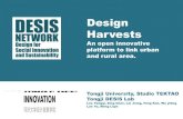 Presentazione di PowerPoint - DESIS Network · 2018. 4. 25. · Design Harvests An open innovative platform to link urban and rural area. Promoter(s). ... Interaction between urban