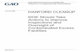 January 2020 HANFORD CLEANUP · chemical separation facilities known as “canyons.” Letter . Page 2 GAO-20-161 Hanford Cleanup the Columbia River, DOE has focused its cleanup effort