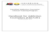 Certified Addiction Counselor Clinical Training Program · 502-1, 21.330, effective 5/1/2016, for an understanding of the certification and licensure process. It is the individual’s