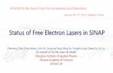 Status of Free Electron Lasers in SINAP · 2018. 3. 5. · 532m, 1.5GeV, 2-10nm DCLS: 150m, 300MeV, 50-150nm Under commissioning Under commissioning / Operation SDUV-FEL ... PowerPoint