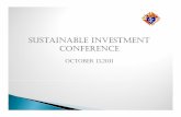 SUSTAINABLE INVESTMENT CONFERENCEShareholder Friendly versus Stakeholder Friendly We acceppgyt our biased view as we are si gnificantly focused on bonds! During the last economic expansion,