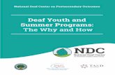 Deaf Youth and Summer Programs: The Why and How Youth and... · • Programs with an internship component can improve students’ career decision-making skills .10 ... experience