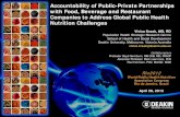 Accountability of Public-Private Partnerships with Food, Beverage … PPPs Rio2012... · 2016. 2. 16. · sector stakeholders to address global hunger, food insecurity, undernutrition,