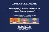 The Art of Pasta · absorbing kitchen paper. CACIO, PARMIGIANO AND SPAGHETTI FOAM: 1 - Place 100g of Spaghetti n.5 in a tray with 400ml of water and cook in the oven at 190°C for