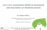 CYCLE ASSESSMENT (LCA) OF BIOENERGY RELEVANCE OF … · [WSI-weighted volume/output] 0-50 50-250 250-500 500-900 900 – 1500