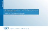 Internal Audit of WFP Operations in Lebanon€¦ · The review of WFP Operations in Lebanon highlighted strengths and opportunities. Within an overall context of effective delivery