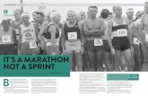 IT'S A MARATHON NOT A SPRINT · 2017. 3. 28. · off – go ahead, fill your boots with booze and thrash your body silly. But if you’re eyeballing your 30s, it might be time to