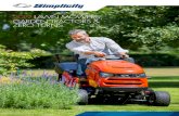 2019 LAWN MOWERS, GARDEN TRACTORS & ZERO TURNS 33 The Dealer Experience 04 The Simplicity® Difference05 Duke™ Walk Behind Mowers 06 Regent™ Lawn Tractors 08 Broadmoor™ Lawn