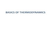 BASICS OF THERMODYNAMICS - gpmanesar.ac.in · BASICS OF THERMODYNAMICS. Contents •Definition of thermodynamics •Importance of thermodynamics •System •Types of system •Extensive