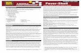 TECHNICAL DATA SHEET Paver-Shell · Paver-Shell MATERIAL PROPERTIES AT 77°F VOC < 600 g/L – EPA Method 24 – Waterproofing Sealer Category Siliconized-Acrylic Blend: Proprietary