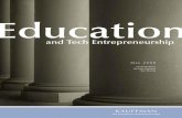 Education and Tech Entrepreneurship 052908 · determine if the founder or founders were U.S.-born. For this work, we defined “founders” as individuals holding the position of