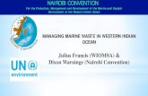 Julius Francis (WIOMSA) & Dixon Waruinge (Nairobi Convention)€¦ · Project. Components: Critical habitats Water Quality River Flows Governance and Regional Collaboration • Protocol