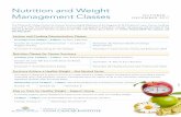 Nutrition and Weight Management Classes · 2017. 9. 29. · is proud to offer the following nutrition and weight management education classes. All sessions will be held at the Harvey