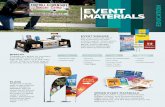 MATERIALS EVENT EDUCATION - Rival Sign Company · EVENT SIGNAGE Big, eye-catching signs are synonymous with school events. From prom, to bake sales, to the big game, event signage