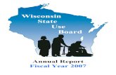 Wisconsin State Use Boardvendornet.state.wi.us/vendornet/swc/annrpt.pdf · 2008. 2. 25. · JIM DOYLE GOVERNOR STATE OF WISCONSIN P.O. BOX 7863, MADISON, WISCONSIN 53707-7863 (608)