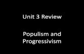 Unit 3 Review Populism and Progressivism · Unit 3 Review Populism and Progressivism . The practice of handing out government jobs to supporters of a winning campaign for federal