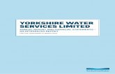 YORKSHIRE WATER SERVICES LIMITED · sewer flooding 24 customer outcome: we protect and improve the water environment 26 customer outcome: we understand our impact on the wider environment