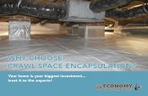 WHY CHOOSE CRAWL SPACE ENCAPSULATION? - Raleigh, Charlotte, & Wilmington · 2020. 4. 14. · crawl space woes. By sealing out humid air, cleaning out the space, and keeping things