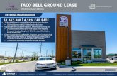TACO BELL GROUND LEASE Bell Gr… · INVESTMENT SUMMARY 25-YEAR NNN GROUND LEASE WITH GUARANTY » 25-year NNN ground lease with five option periods of five years each » Tenant is