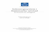 Solenergisystem i Hammarby sjöstad540231/FULLTEXT01.pdfFigur 11 – Antal soltimmar vid Observatorielunden i Stockholm (årsvärden) under perioden 1986-2011 (SMHI, 2012) ..... 35