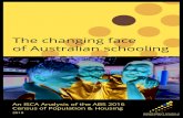 The changing face of Australian schoolingisa.edu.au/wp-content/uploads/2018/06/The-changing-face-of-Austral… · Australian family has remained relatively stable at 2.42 from 2011