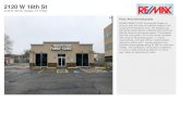 2120 W 18th St · PDF file rooms/offices, 3 private offices, 2 patient/public restrooms, kithen with 1 private restroom and excellent street signage along W 18th for maximum visiblity.