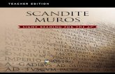t e a c h e r e d i t i o n scandite muros...When I began my career as a Latin teacher some things had changed. Literature texts provided facing-page vocabulary, often sprinkled with