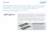MEGWARE Brings Innovation to the Complex HPC Clusters with ...€¦ · high performance computing (HPC) Solving Industry-Specific HPC Challenges MEGWARE designs, delivers, ... The