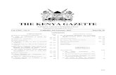 THE KENYA GAZETTEkenyalaw.org/kenya_gazette/gazette/download/CXIV_9.pdf · THE KENYA GAZETTE 3rd February, 2012 23023 0 CORRIGENDA IN Gazette Notice No. 7212 of 2011, amend the expression
