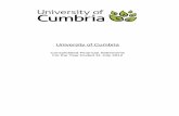 University of Cumbria€¦ · external landscape for its strategy and future direction. The changed financial and policy landscape will necessitate even more focus on income diversification