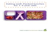 Eating well: Packed lunches for 1-4 year olds · PDF file Ideas for packed lunches for 1-4 year olds 16 Making a gluten-free lunch box 48 Good sources of vitamins and minerals 49 Packed