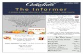 The Informer...The Informer A Wellness & Leisure Publication of Cedarfield, a Pinnacle Living Property September 2020 New Upcoming Events Page 2 Staying Fit Page 3 Spirituality Pages