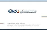 eLearning guidelines - elg.ac.nz - All perspectives guidelines.pdf · eLearning guidelines - quality assurance body perspective resources 3. 6 8. 11 16. 19 22. 25 27. 30. The eLearning