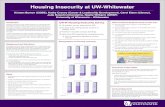 Housing Insecurity at UW-Whitewater · Search for alternative funding sources and resources to cover service gaps Work with other UW-W departments to update and increase ... don't